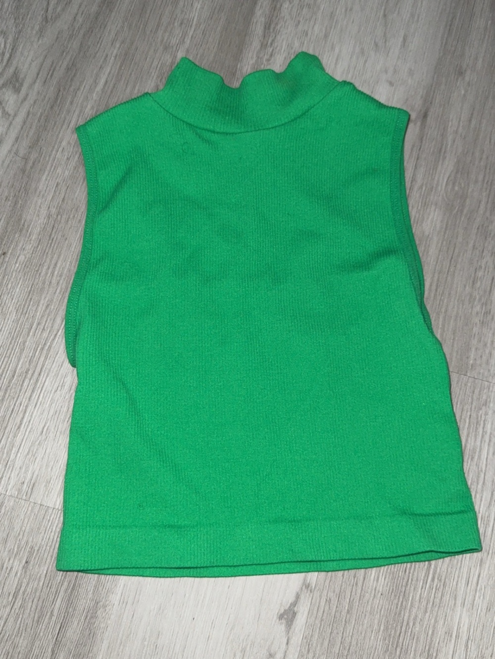 Green Sleeveless Croptop